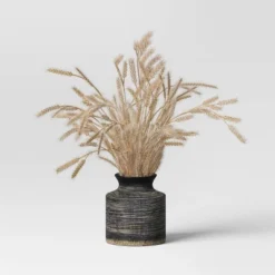 Grass Arrangement In Ceramic Pot Black - Threshold™ -Decoration Serie Store GUEST feadbbf9 25c2 45e5 ba31 61ab6f1faca8